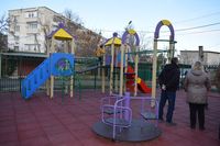 otkrytie detskoj igrovoj ploshadki i plany na budushee logo